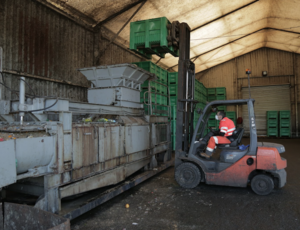 Déconditionnement de biodéchets alimentaires
