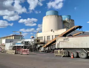 Opération mobile de déshydratation de boues de STEP