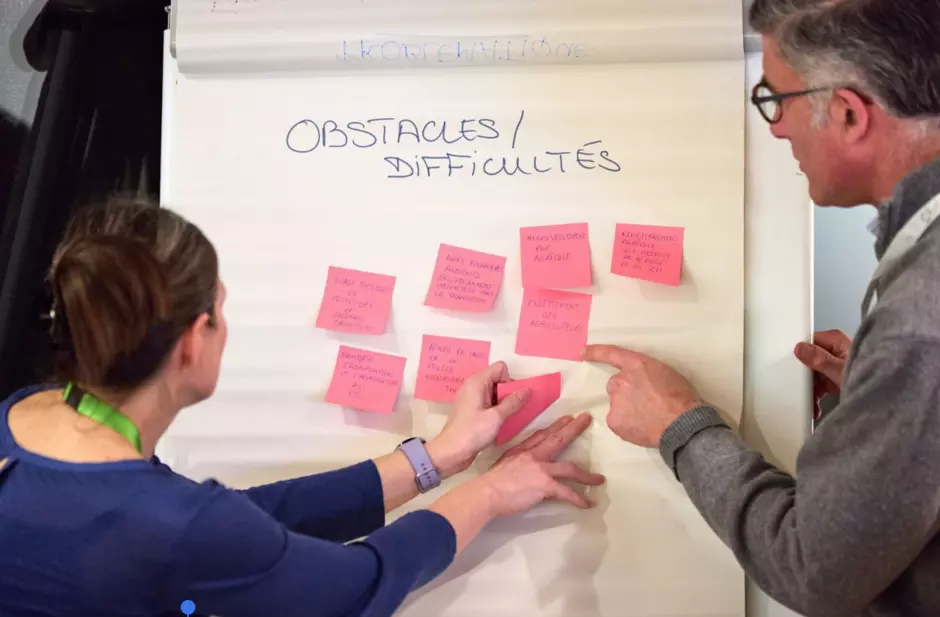 Atelier lors de la session +1 agriculture