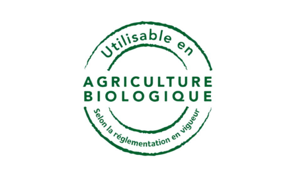 Utilisable en agriculture biologique - Logo
